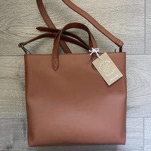 Madewell Medium Transport Tote: Vegan-Friendly Cactus Edition Brown